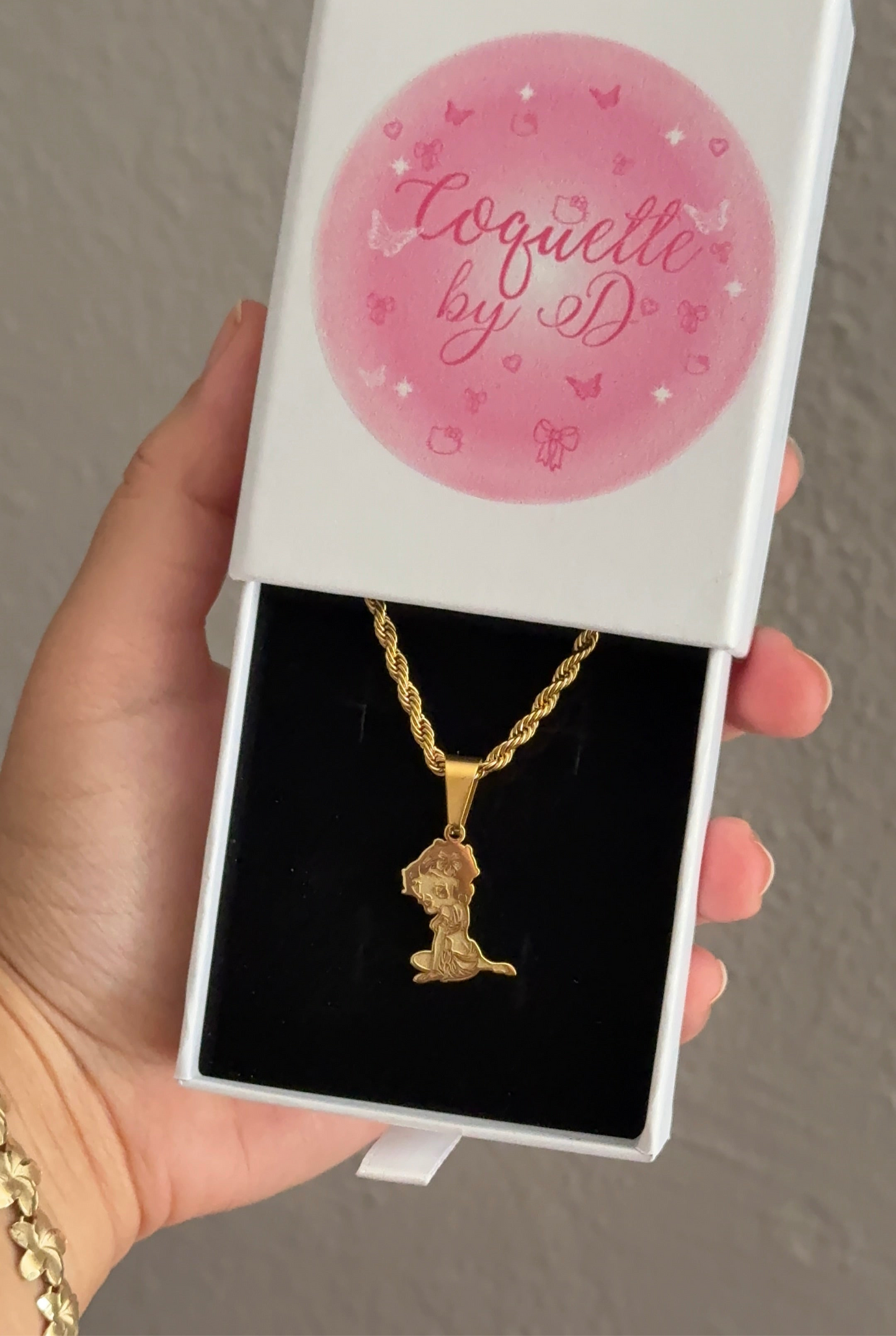 Hibiscus Betty Boop Necklace