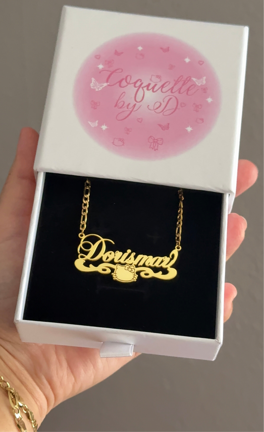 Wavy Hk Custom Name Necklace