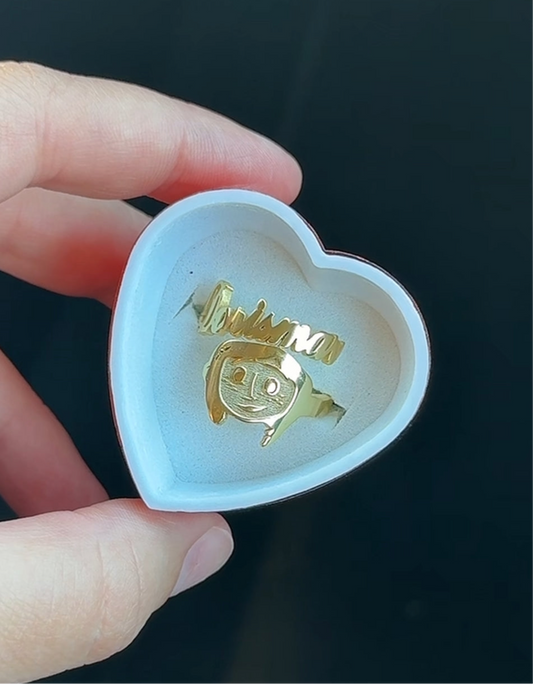 Coraline Custom Name Ring