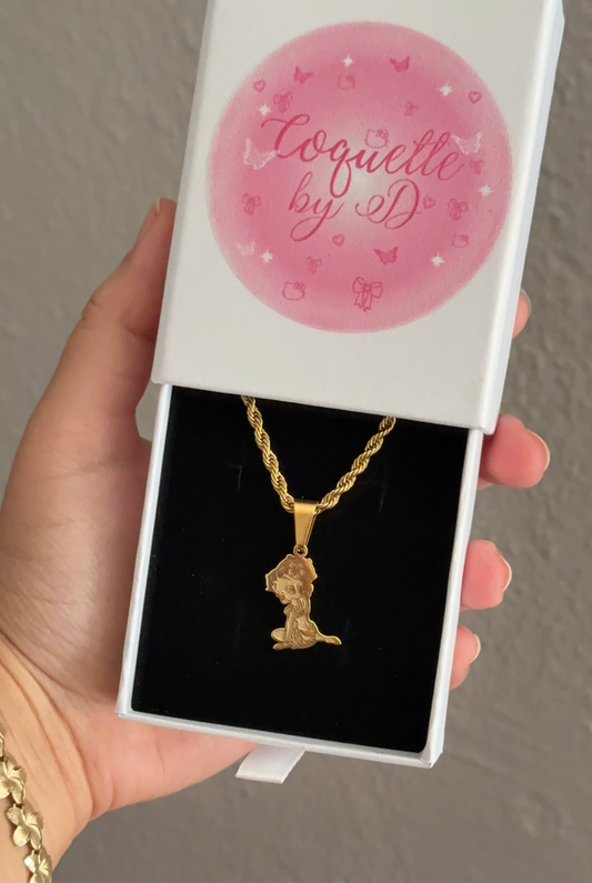 Hibiscus Betty Boop Necklace