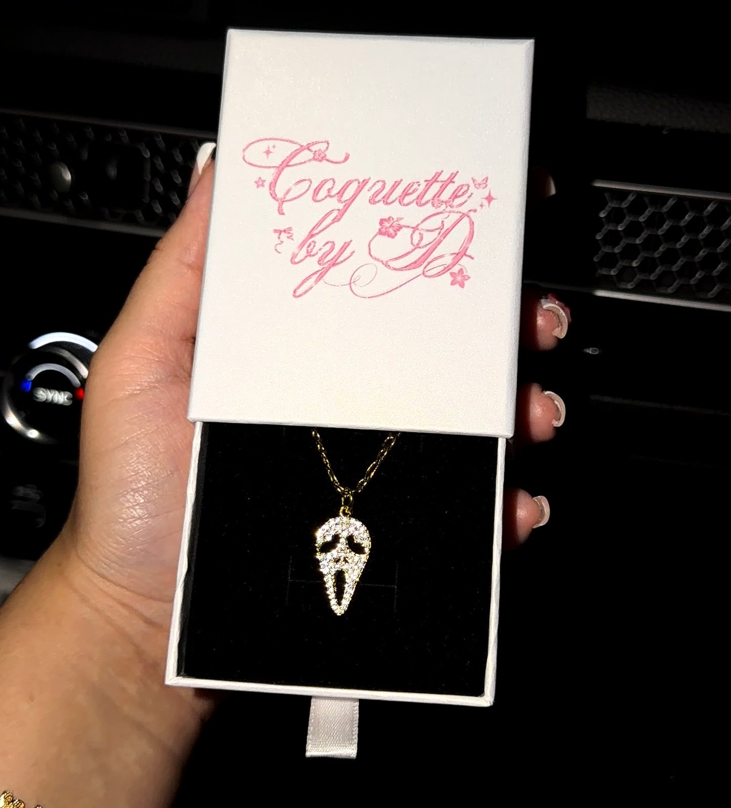 Ghost Face Necklace