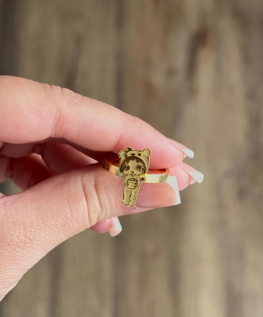 Betty Boop X Winnie Pooh Ring