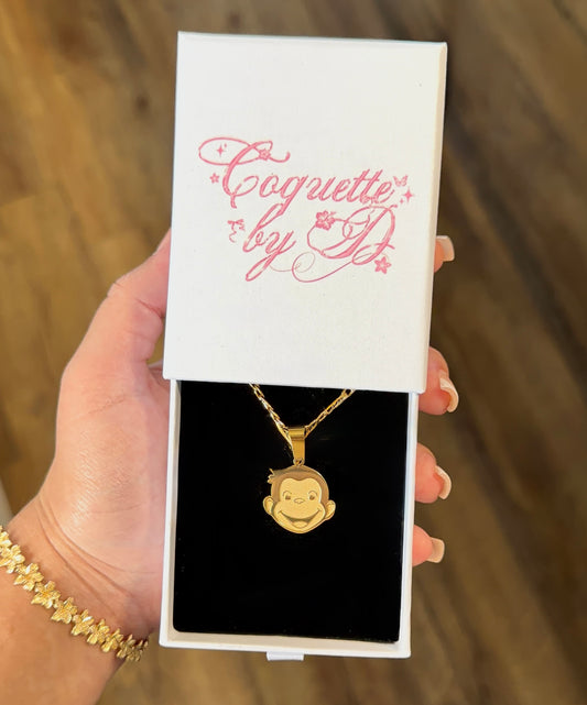 Curious George Pendant Necklace