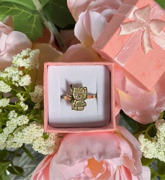 Belica Hello Kitty 14k Gold Ring