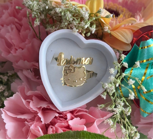 Hk Custom Name Ring