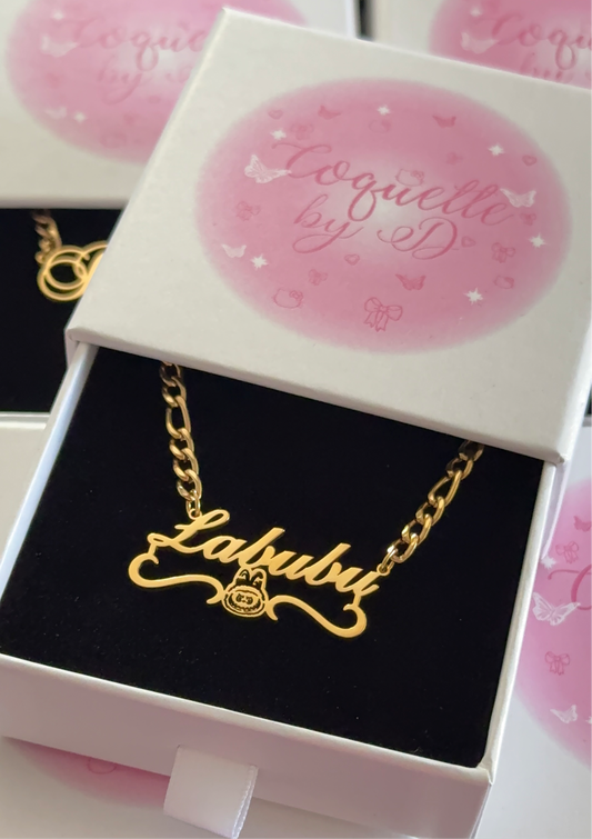 Labubu Custom Name Necklace