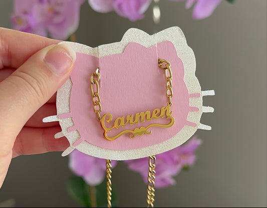 Custom Name Heart Necklace