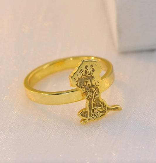 Hibiscus Betty Boop Ring