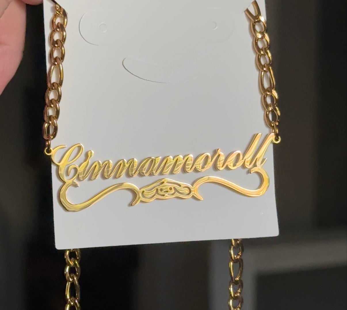 Cinnamoroll Custom Name Neckalce