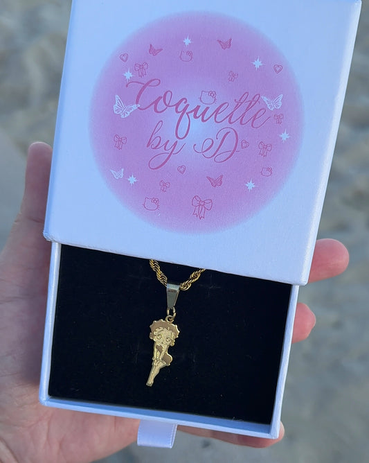 Full Body Betty Boop Necklace