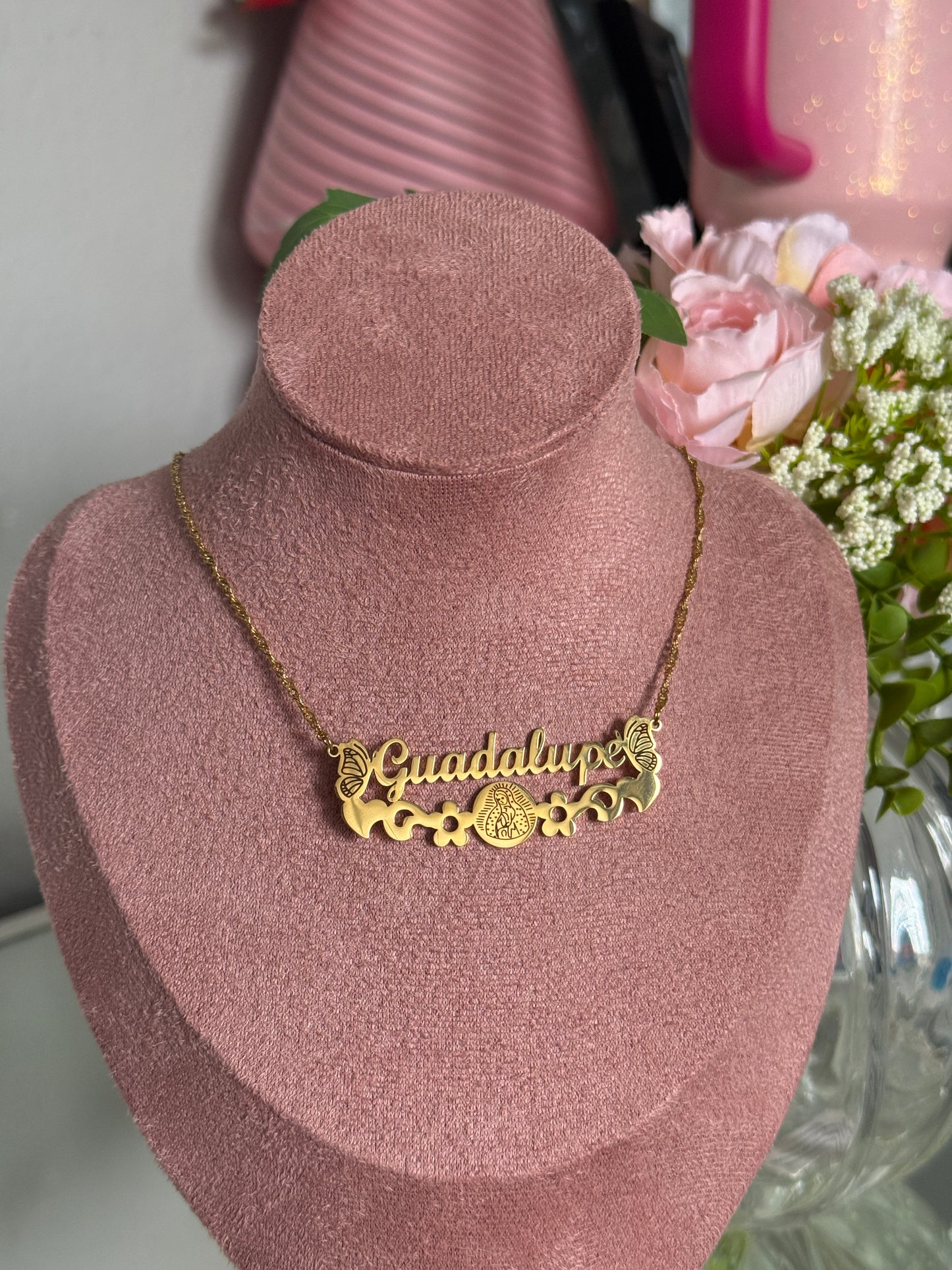 Virgen Maria Name Necklace